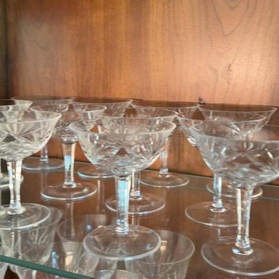 12 Mini Coupe Glasses 