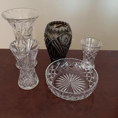 Assortment Of Glass Bowls And Vases