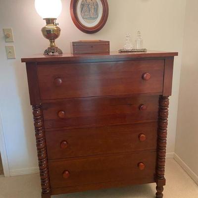 Antique Solid cherry dresser 