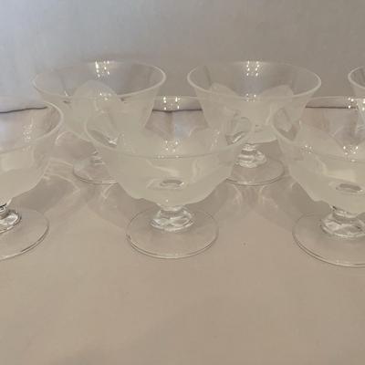 Cristal D'arques JG Durand Dessert Bowls
