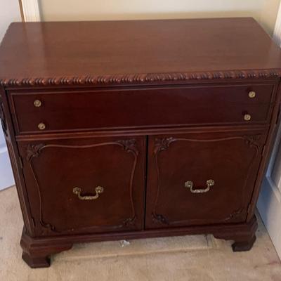 A Carved Vintage Wooden Sideboard