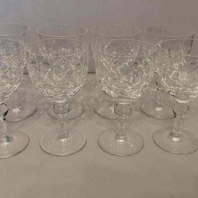 Stuart Crystal Small Wine Glasses Regent Pattern