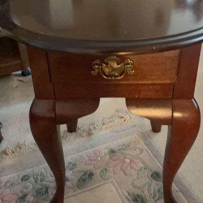 A Queen Anne-Style Oval End Table