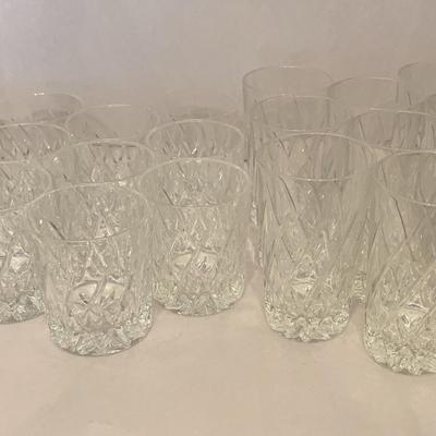 Libbey Rock & Tumbler Glasses Marquis