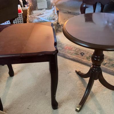 Two Wooden Side Tables
