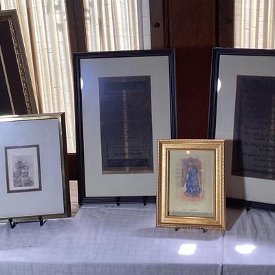 Variety Of Vintage Art