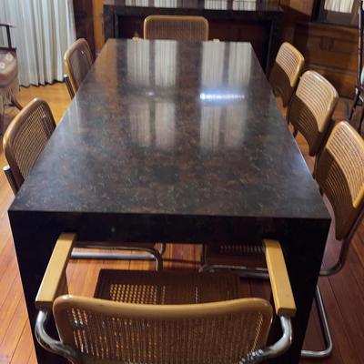 Vintage Dining Room Table & Side Table