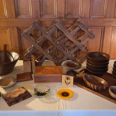 Vintage Accordion Wine Rack & More!