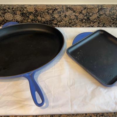 Le Creuset Enameled Vast Iron Skillet & Griddle