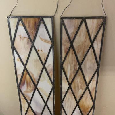 Pair of Stained Glass Windows