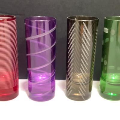 Set of Mikasa Colored Shot Glasses