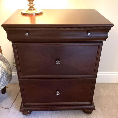 Wood Night Stand With Three Drawers #2
