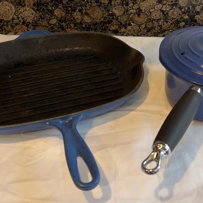 Le Creuset Enameled Cast Iron Griddle & Saucepan