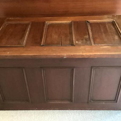 Large Dark Wooden Chest