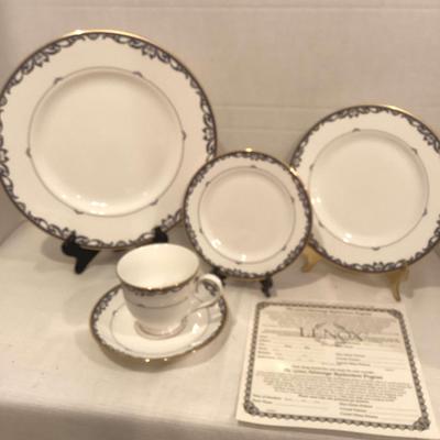 Lenox “Royal Scroll” Four Place Settings Unopened