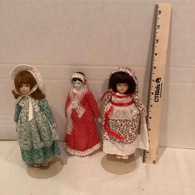 Three Vintage Dolls