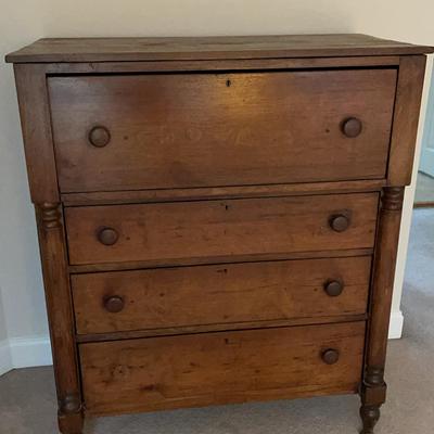Wood Bureau With 4 Drawers