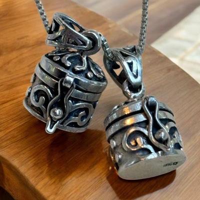 Sterling pendants with pearls