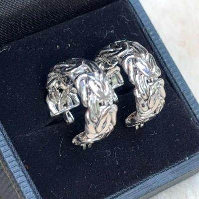 Ak” 14k earrings