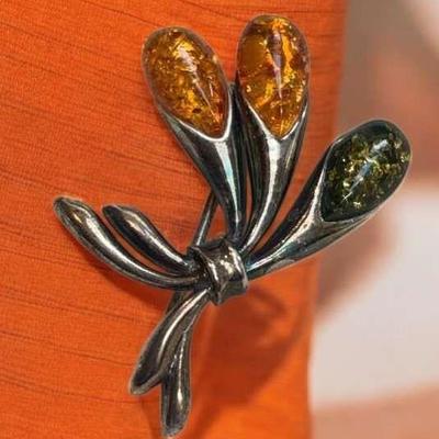 Sterling brooch from poland