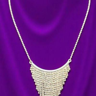 A delicate ati" sterling italy necklace