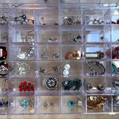 A mix of jewelry to use or repurpose