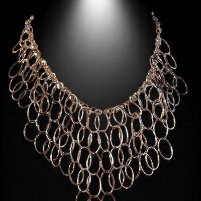 Chapal zenray sterling stamped chain choker