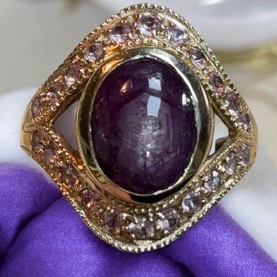 Star ruby ring
