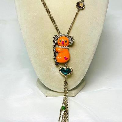"Betsey Johnson" Cuddly Koala Necklace