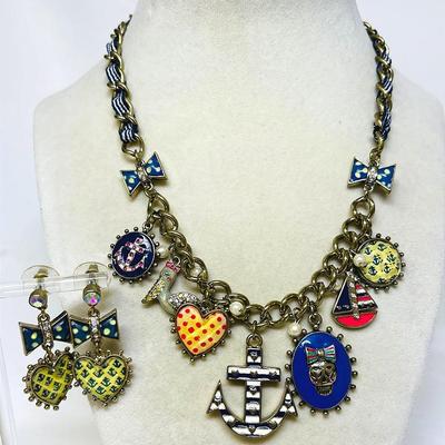 "Betsey Johnson" Nautical Jewelry Set