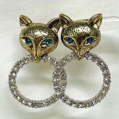 Betsey Johnson “Fox Trot” Earrings
