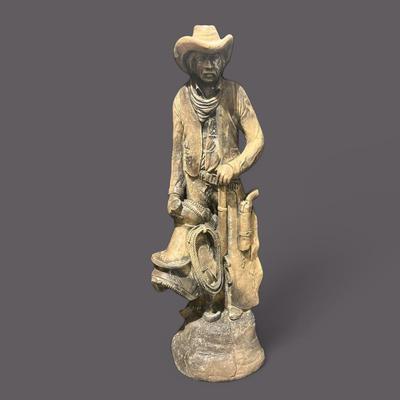 Large Cowboy Garden Statue 