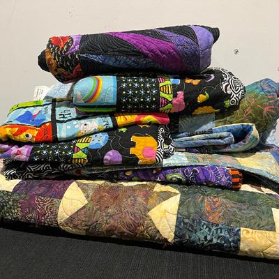 Fun Colorful Handmade Quilt Collection 
