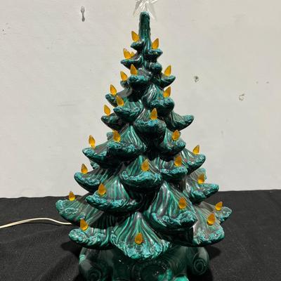 Vintage Handmade Ceramic Christmas Tree 
