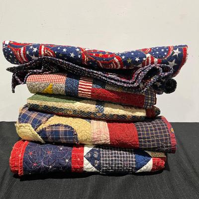 Handmade Summertime & 4th Of July Quilt Collection 