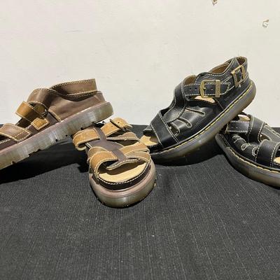 2 Vntg Dr. Martens Vintage Fisherman Sandals, 1 Platforms 