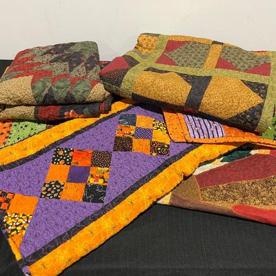Handmade Fall/Autumnal & Halloween Quilts 