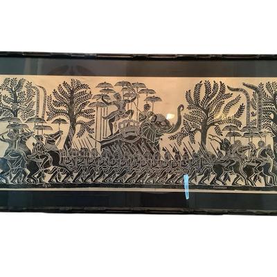 Large Angkor Wat Temple Rubbing 