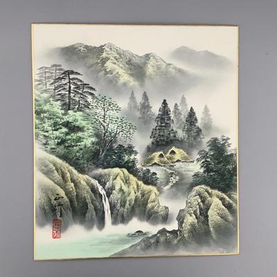Japanese Mountain Print