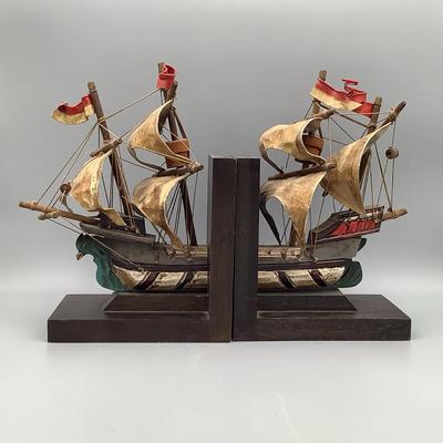 Ship Bookends 