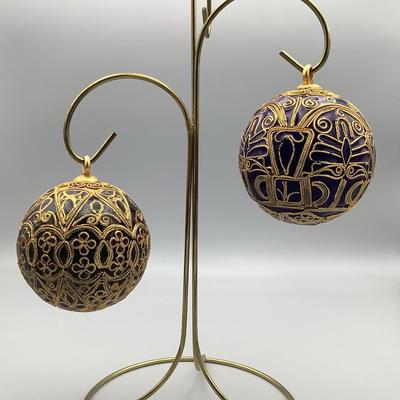 Henry Flagler Museum Brass And Enamel Ornaments 