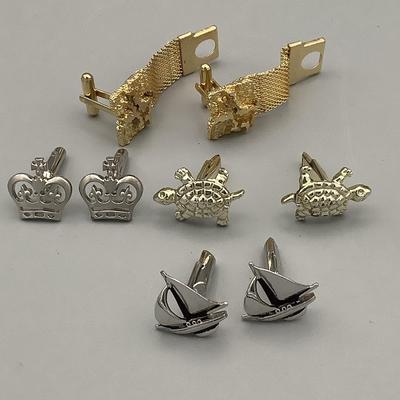 Four Pairs Of Men’s Cuff links 