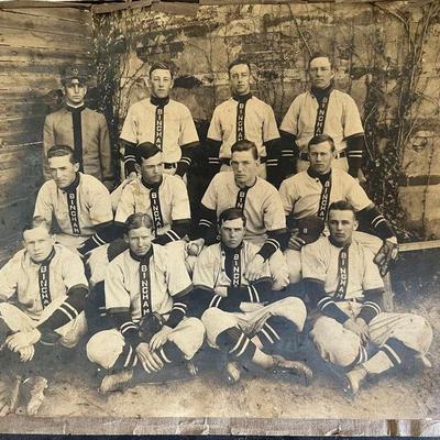 Antique Bingham Baseball Team Photo