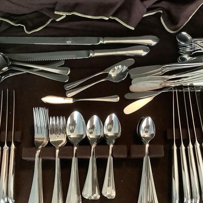 Serving For Twelve Of Retroneu Stainless Steel Flat Ware