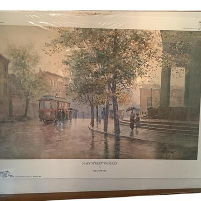 “Main Street Trolley” Print By Paul Sawyer
