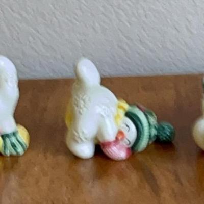 Fitz & Floyd Frosty Folks Tumblers Set (3) In Original Box 