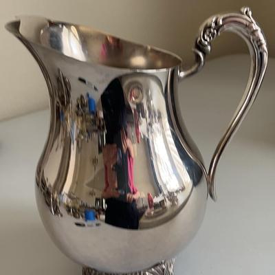 Vintage Silver Plated Water Pitcher By F.B. ROGERS & Co