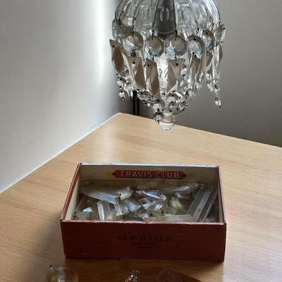 Antique Georgian Crystal Prism Chandelier 