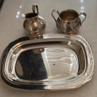 Vintage Reed & Barton Silver Vegetable Plate & More