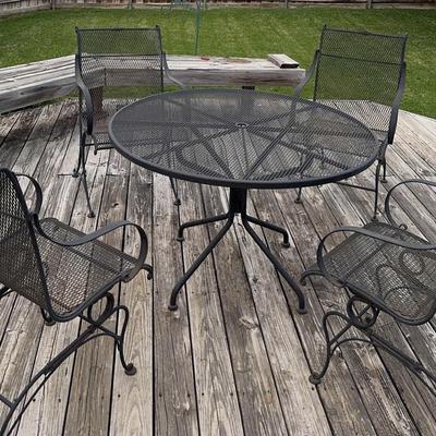 Iron Patio Table And Chairs 